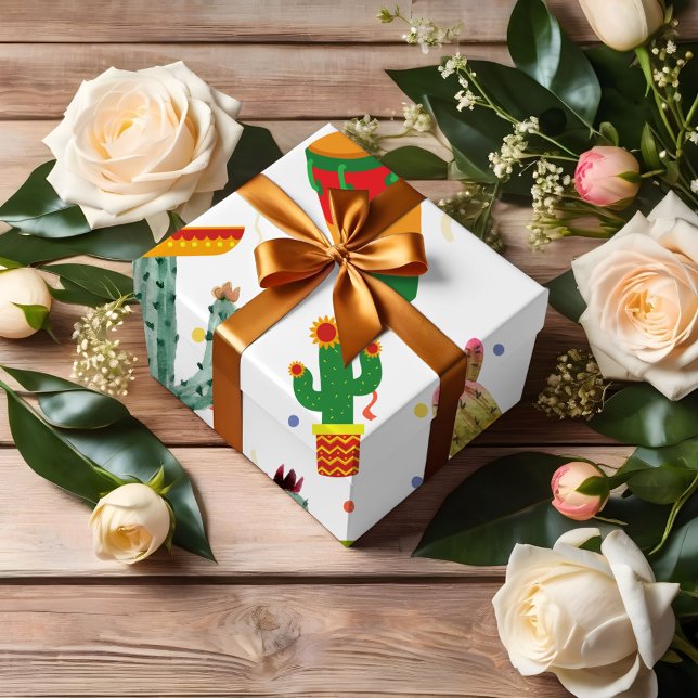 Mexican Taco Bout Love Bridal Shower Party Favour Wrapping Paper Sheet (Creator Uploaded)