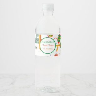 Mexican Taco Bout Love Final Fiesta Bridal Shower  Water Bottle Label