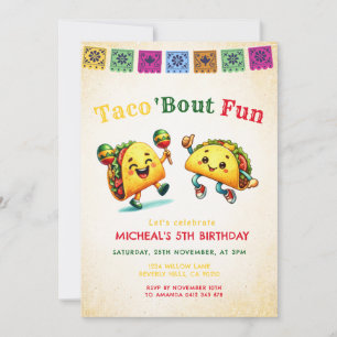 Mexican Taco 'bout Party Birthday Invitation