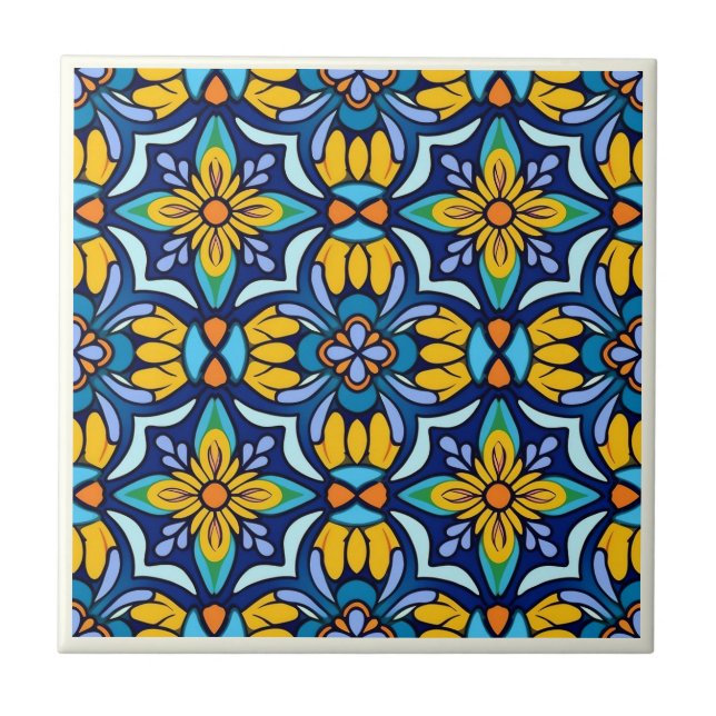 Mexican Talavera Ceramic Tile Collection (Front)