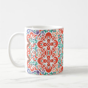 Mexican Talavera: Ethnic Tile Collage. Coffee Mug