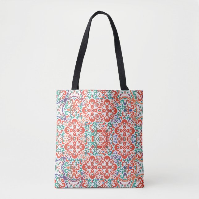 Mexican Talavera: Ethnic Tile Collage. Tote Bag (Front)