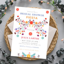 Mexican Talavera Floral Fiesta Bridal Shower