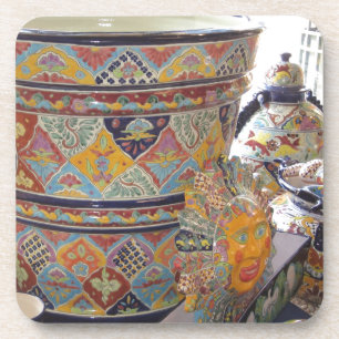 Mexican Talavera style pottery Coaster