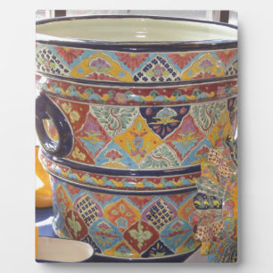 Mexican Talavera style pottery Plaque