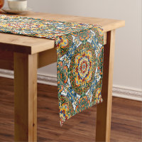 Mexican Talavera teal colourful vintage pattern ar