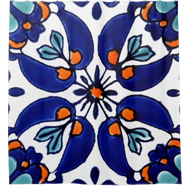 Mexican Talavera Terracotta Tile Design No. 1 (Front)