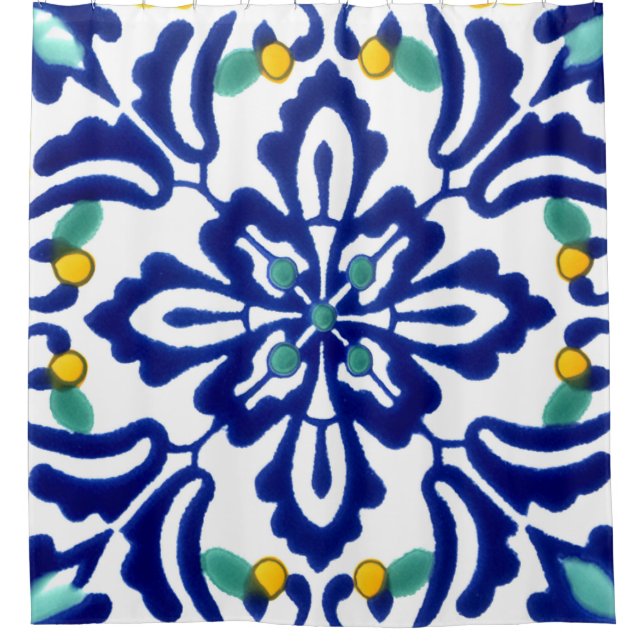 Mexican Talavera Terracotta Tile Design No. 10 (Front)