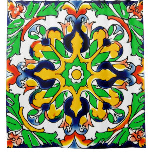 Mexican Talavera Terracotta Tile Design No. 4