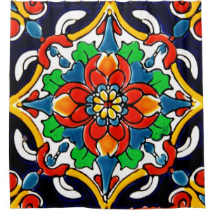 Mexican Talavera Terracotta Tile Design No. 5