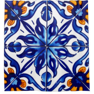 Mexican Talavera Terracotta Tile Design No. 8