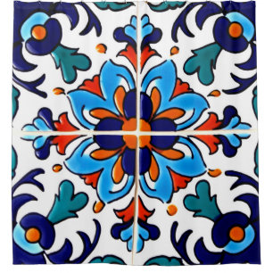 Mexican Talavera Terracotta Tile Design No. 9