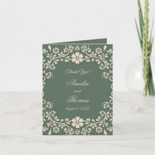 Mexican Talavera Wedding Thank You Card