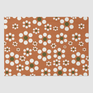 Mexican terracotta floral flowers tissue paper