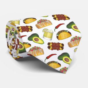 Mexican Tex Mex Food Taco Enchilada Chimichanga Tie