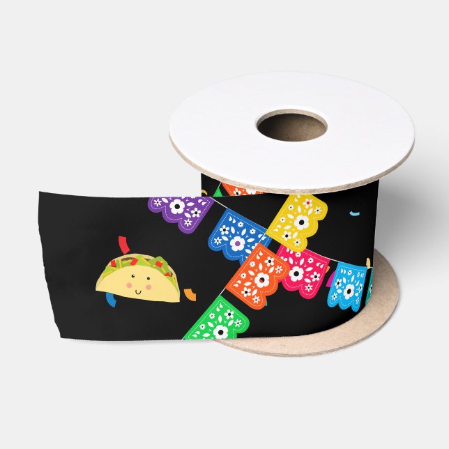 Mexican Theme Cute Colourful Summer Party  Satin Ribbon (Spool)