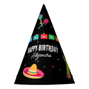 Mexican Theme Fiesta Birthday Party Hat