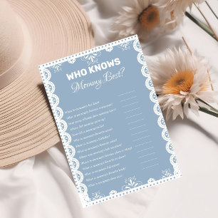 Mexican Theme pregnancy baby shower game card