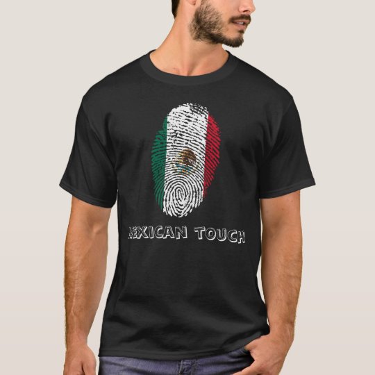 mexican touch fingerprint flag T-Shirt