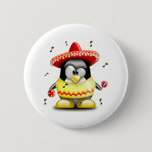 Mexican Tux 2 Inch Round Button