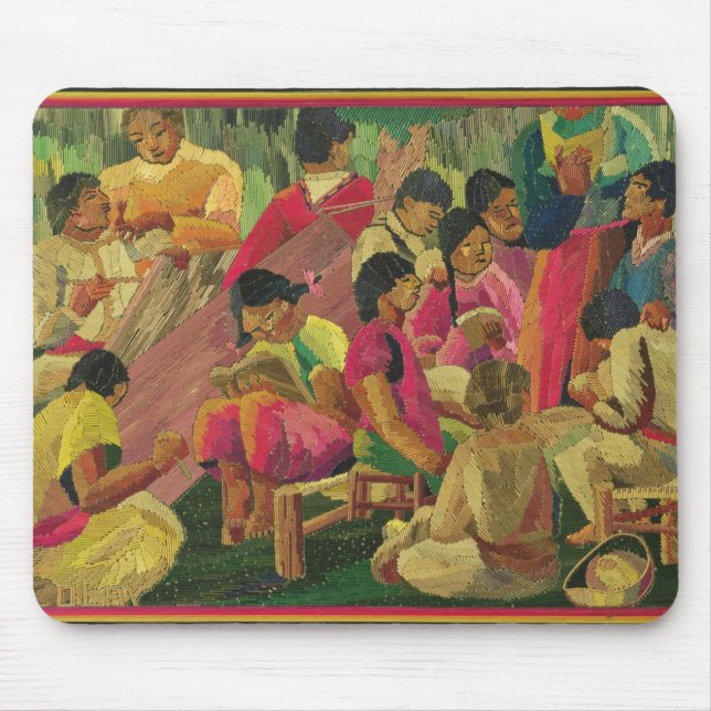 Mexican village scene mouse pad (Front)