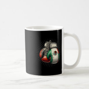 Mexican Vintage Style Boxing Flag Mexico Boxing Gl Coffee Mug