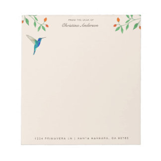 Mexican Violetear Hummingbird Notepad