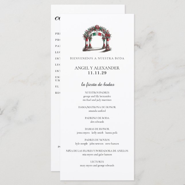 Mexican Wedding Celebration (Front/Back)