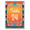 Mexican Wedding Fiesta table numbers