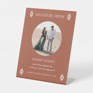 Mexican Wedding Terra Cotta Signature Drink Sign