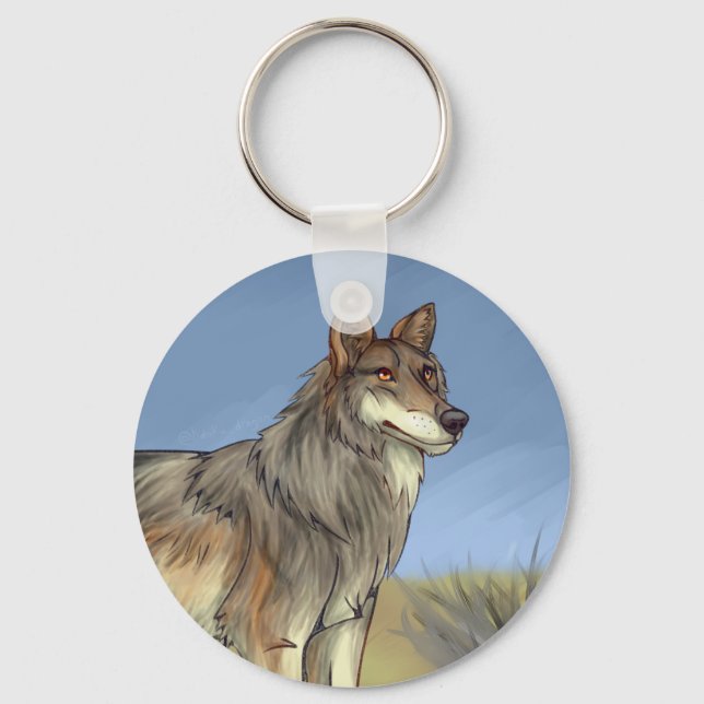 Mexican Wolf Keychain (Front)