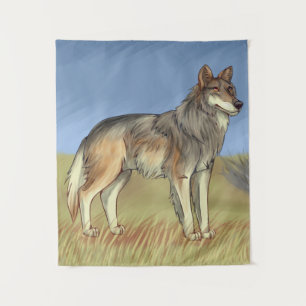 Mexican Wolf Tapestry