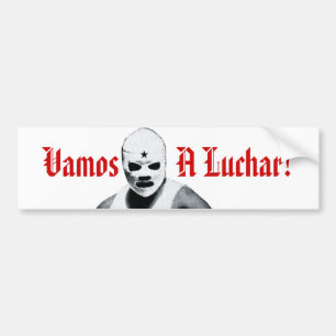 Mexican Wrestler Bumper Sticker