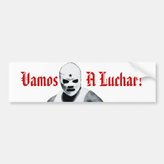 Mexican Wrestler Bumper Sticker