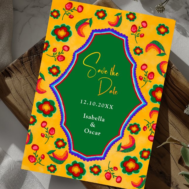 Mexican yellow wedding  save the date (Creator Uploaded)