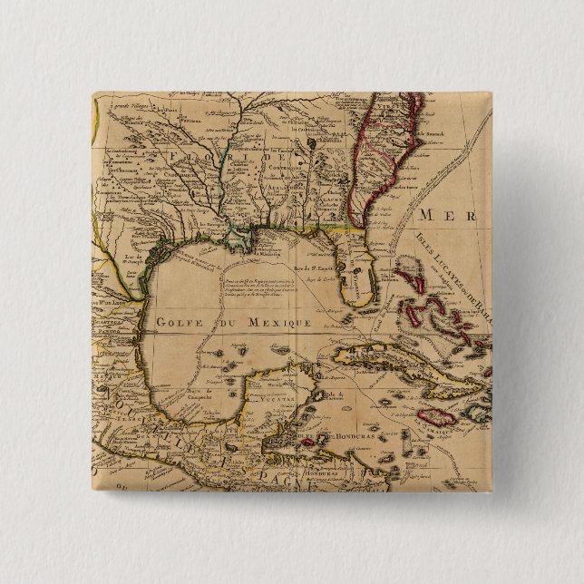 Mexico 10 2 inch square button (Front)