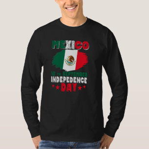 Mexico 16th September Independence Day Mexican Fla T-Shirt
