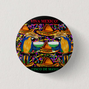 MEXICO 1 INCH ROUND BUTTON