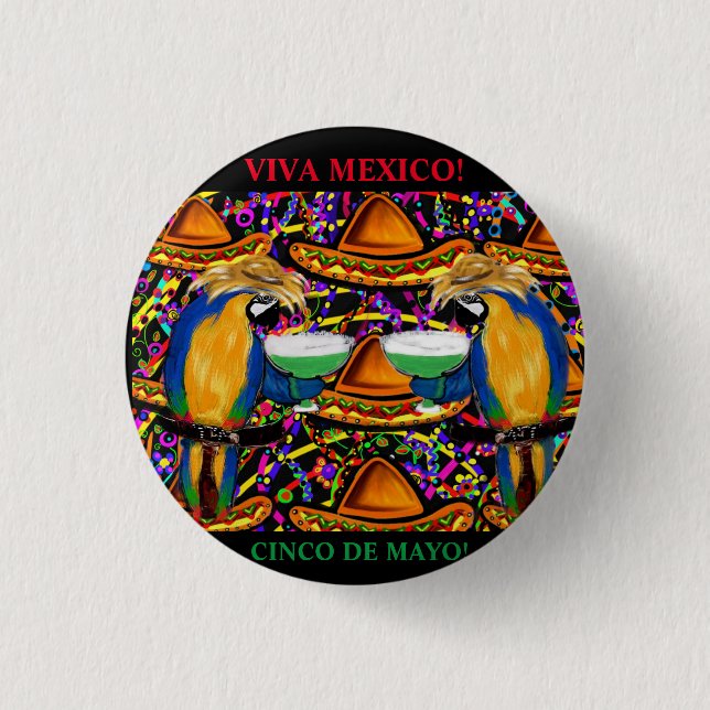 MEXICO 1 INCH ROUND BUTTON (Front)