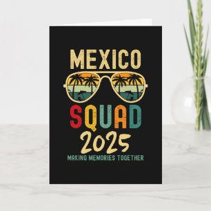 Mexico 2025 Squad Tropical Beach Family Vacation M Card