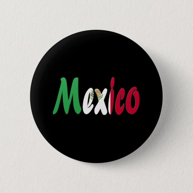 Mexico 2 Inch Round Button (Front)