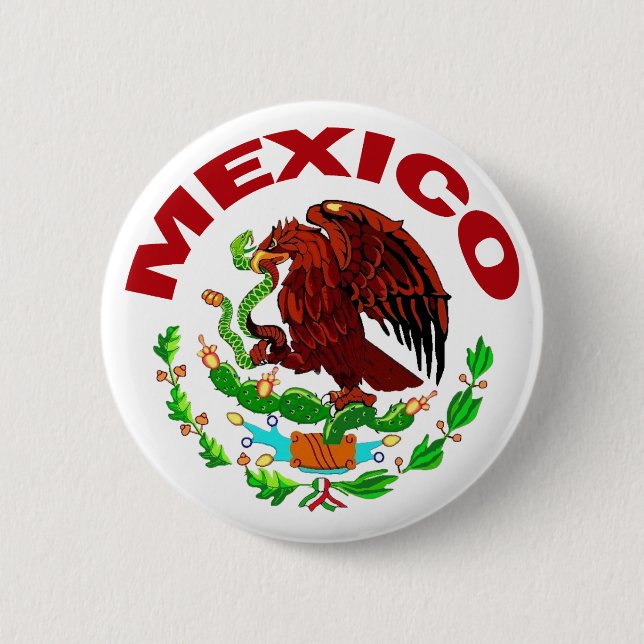 MEXICO 2 INCH ROUND BUTTON (Front)