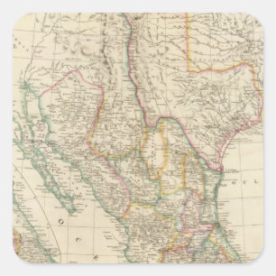 Mexico 5 square sticker