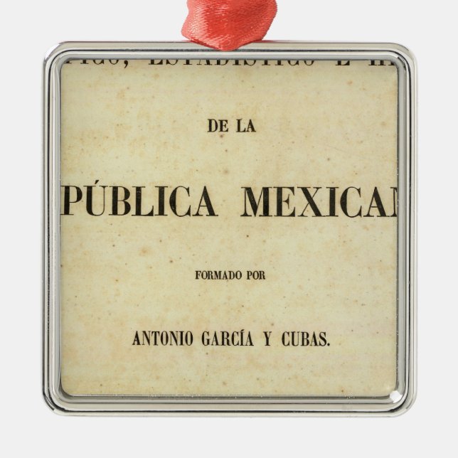 Mexico 7 metal ornament (Front)