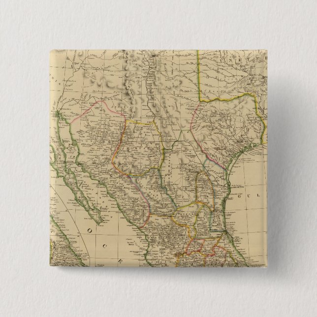 Mexico 8 2 inch square button (Front)