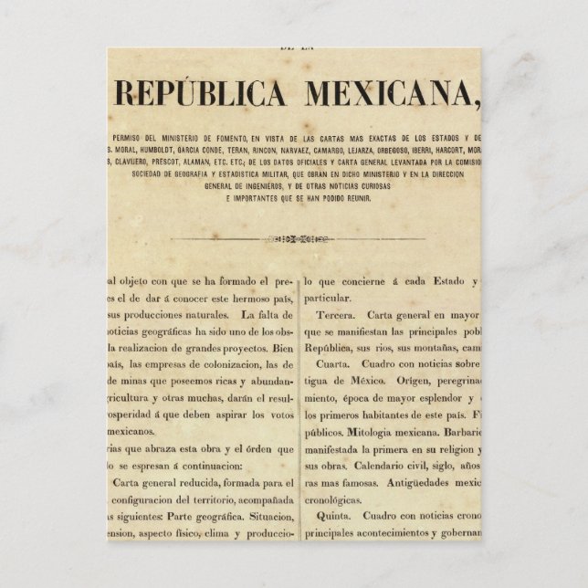 Mexico 9 postcard (Front)