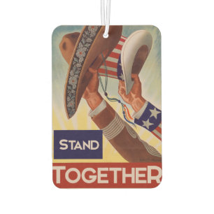 Mexico and America better together Air Freshener