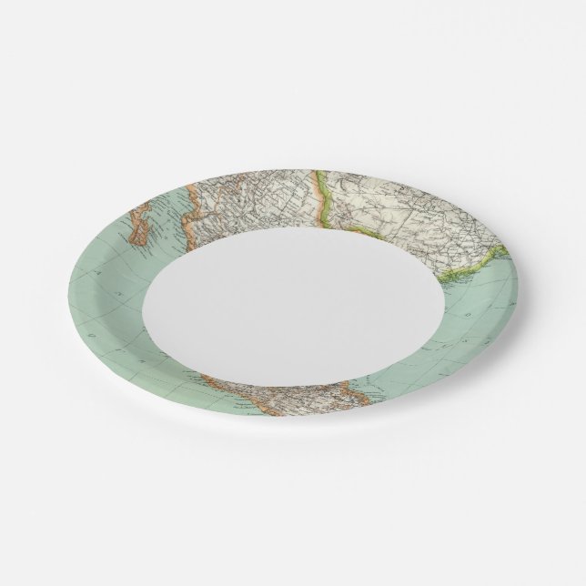 Mexico and Guatemala 3 Paper Plate (Angled)