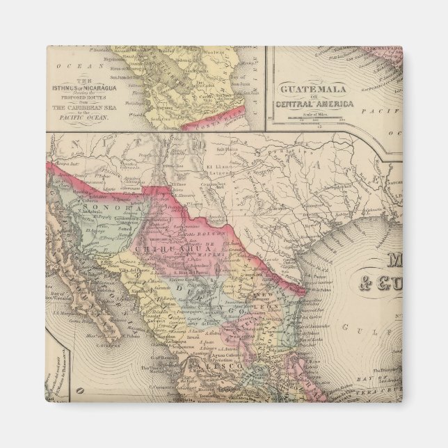 Mexico and Guatemala 4 Magnet (Front)