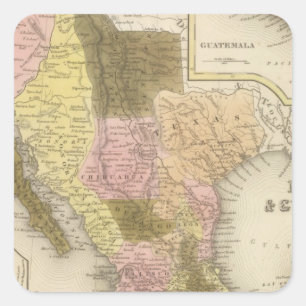 Mexico and Guatemala 5 Square Sticker